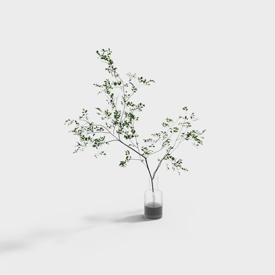 Vibrant Green Plant 3D model