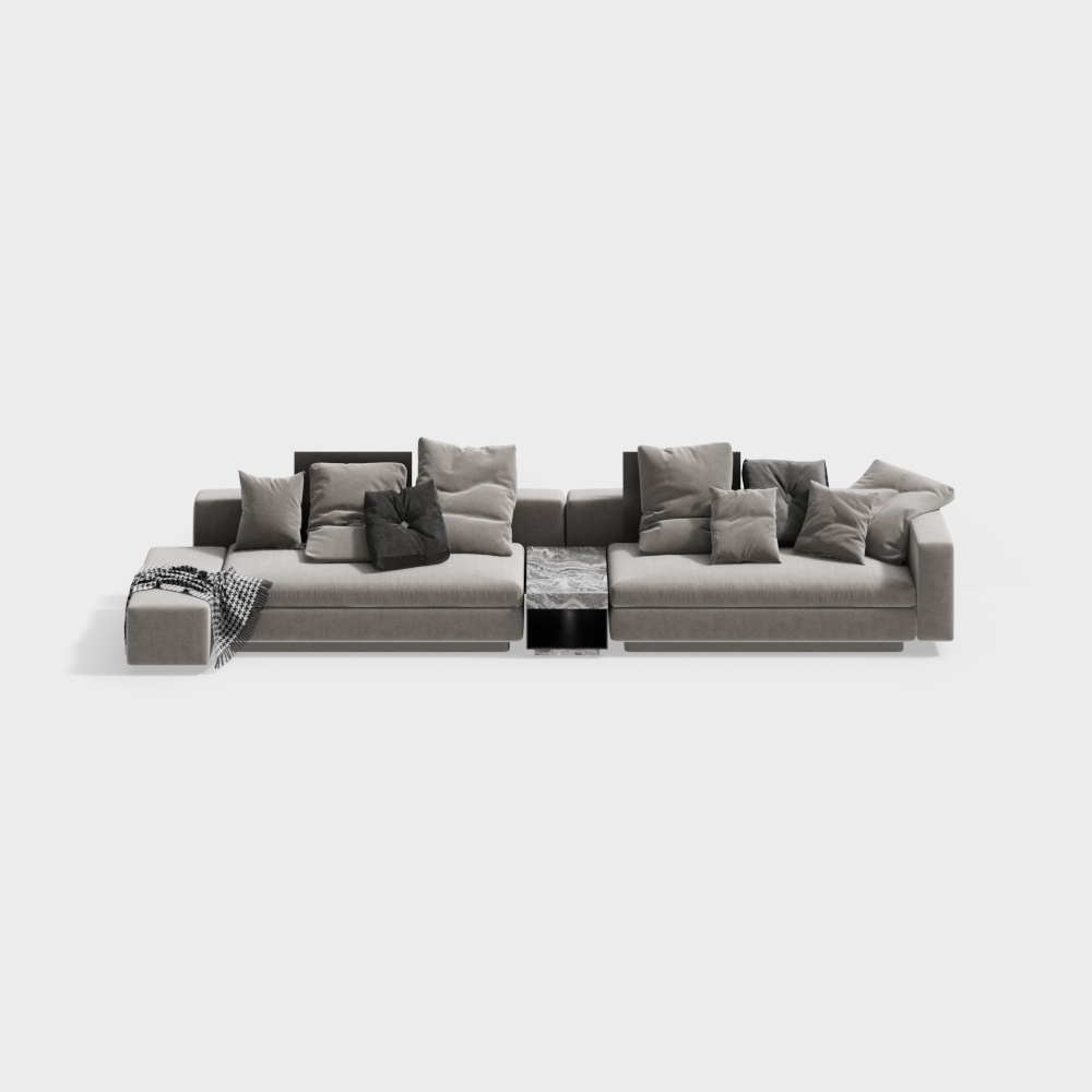 Urban Comfort Modular Sofa 3D model