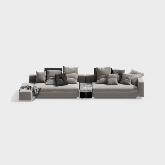 Urban Comfort Modular Sofa 3D model