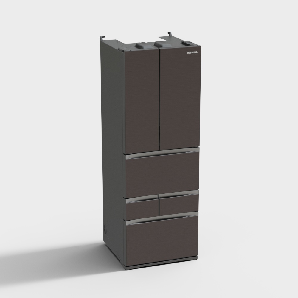 Toshiba Refrigerator 3D Model for Modern Interiors