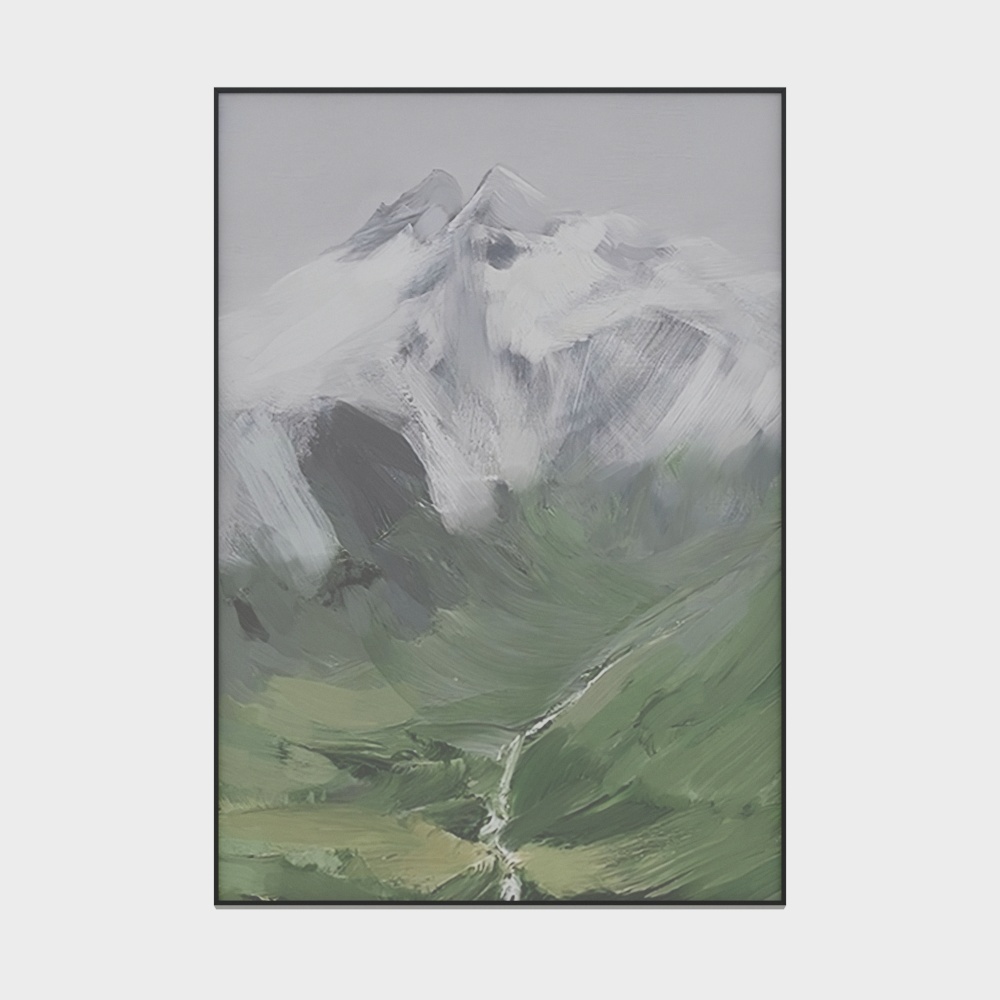 Mountain Peak Aisle Decoration Painting 3D Model for Stylish Spaces