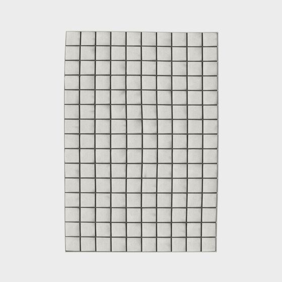 Low Poly Grid Tile 3D model for Modern Design