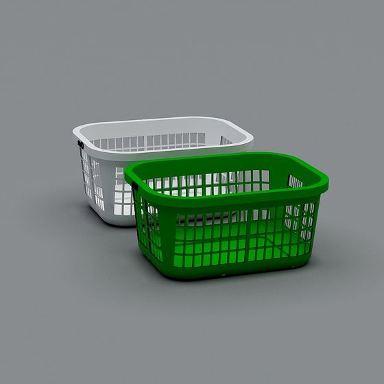 Practical Low-Poly Laundry Basket 3D model