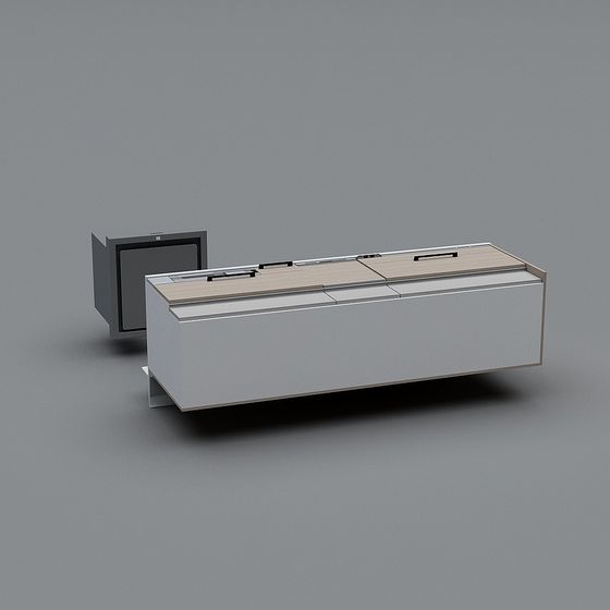 Minimalist Storage Cabinet 3D model for Modern Spaces