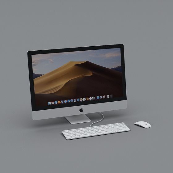 Sleek iMac 3D model for Modern Projects