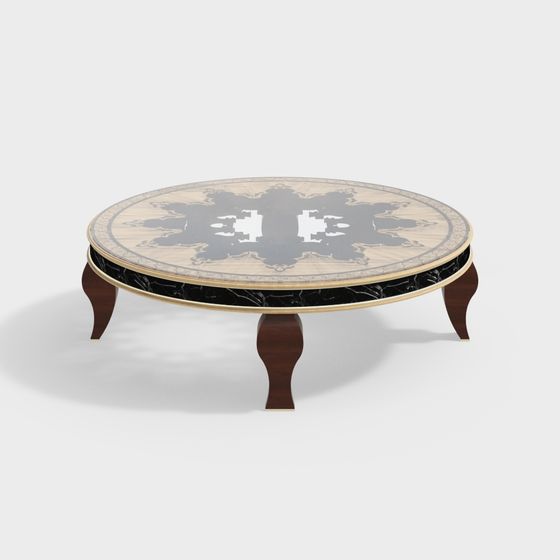 Elegant Round Table 3D model for Modern Design