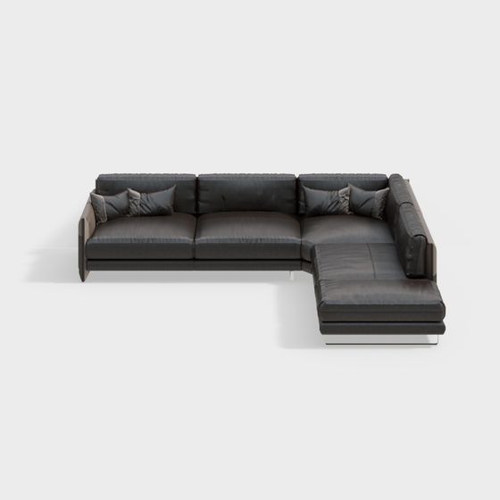 Modern Low-Poly Sofa 3D model