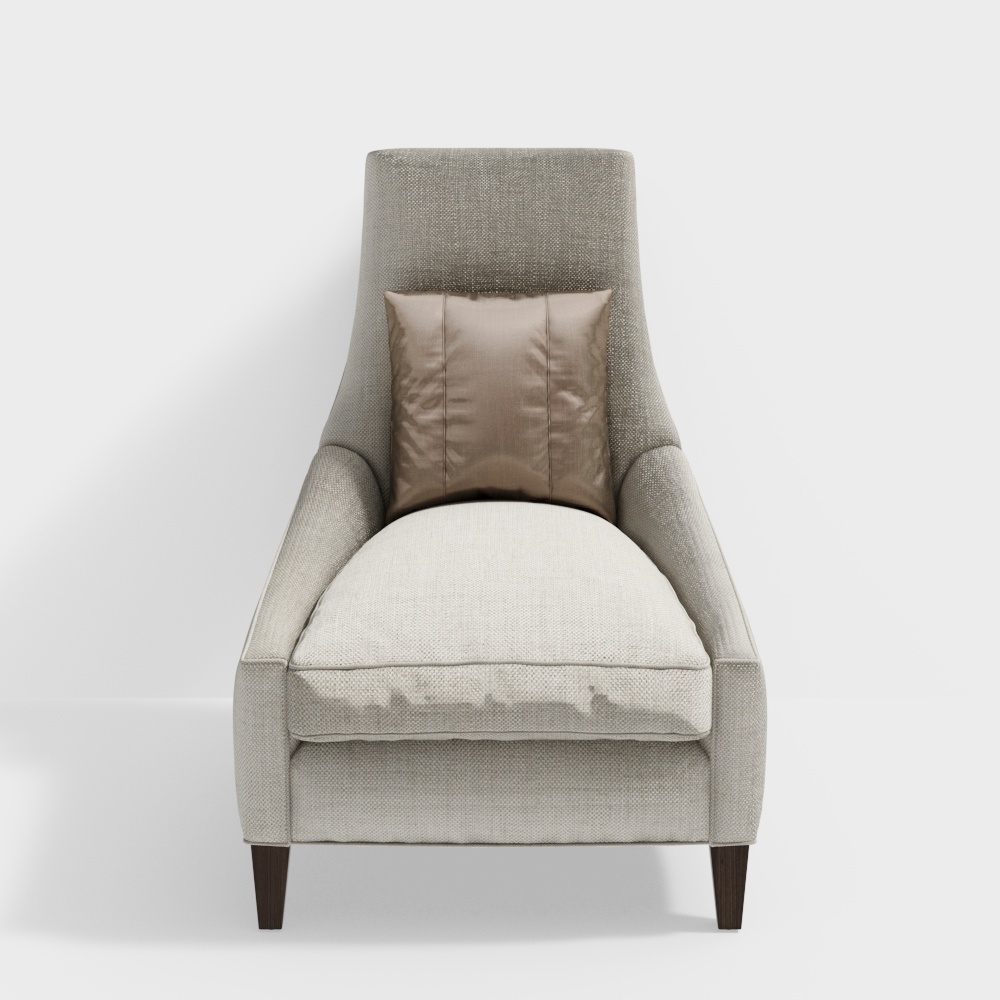 Stylish Leisure Chair 3D model for Modern Interiors