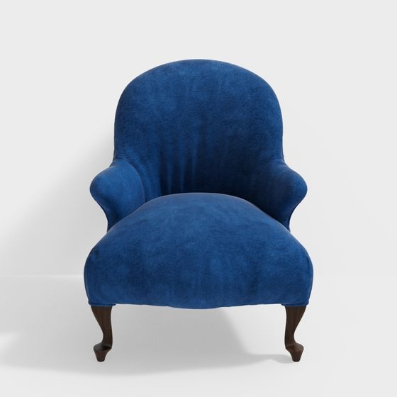 Royal Velvet Chair 3D model