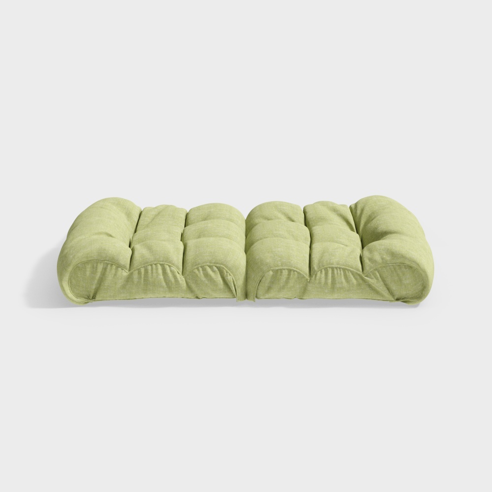 Lush Green Bench 3D model