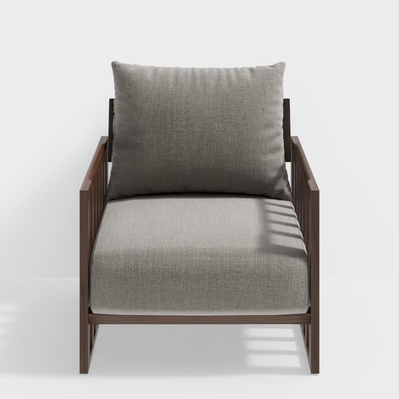Urban Leisure Chair 3D model for Modern Aesthetics