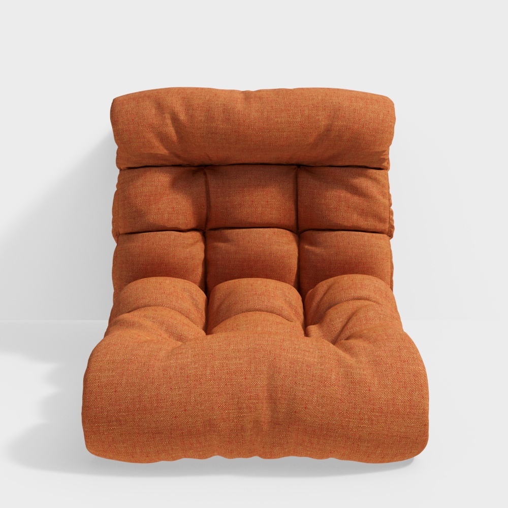Stylish Low-Polygon Armchair 3D Model
