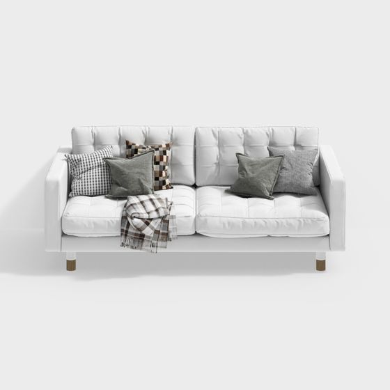 Urban Comfort 3D model Sofa for Modern Spaces