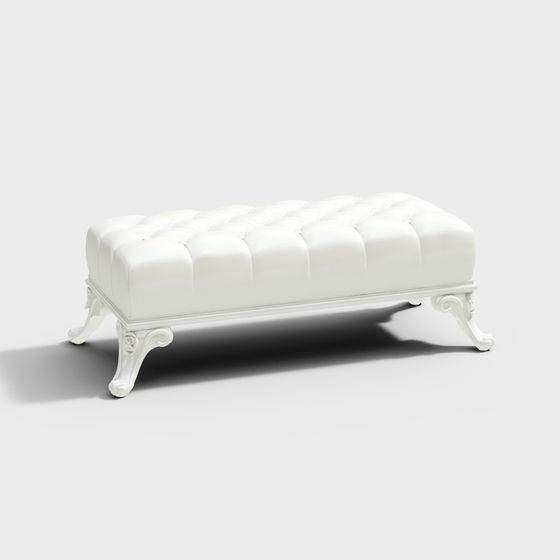 Elegant Royal Bench 3D model for Inspired Interiors