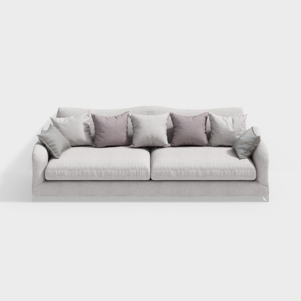 Urban Comfort Low-Poly Sofa 3D model