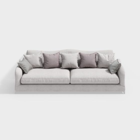Urban Comfort Low-Poly Sofa 3D model