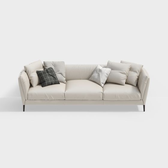 Urban Comfort 3D model Sofa for Modern Interiors