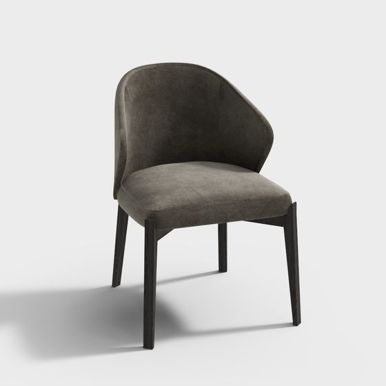 Curve Comfort Stylish Chair 3D model for Modern Interiors