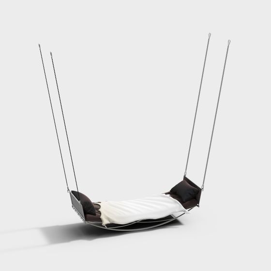 Stylish Hanging Bed 3D model for Modern Living