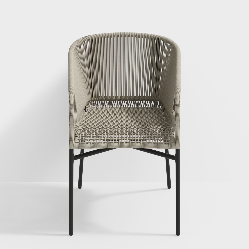 Woven Chair 3D model - Modern Minimalist Design