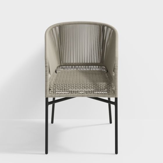 Woven Chair 3D model - Modern Minimalist Design