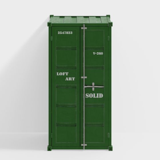 Vintage Storage Cabinet 3D model