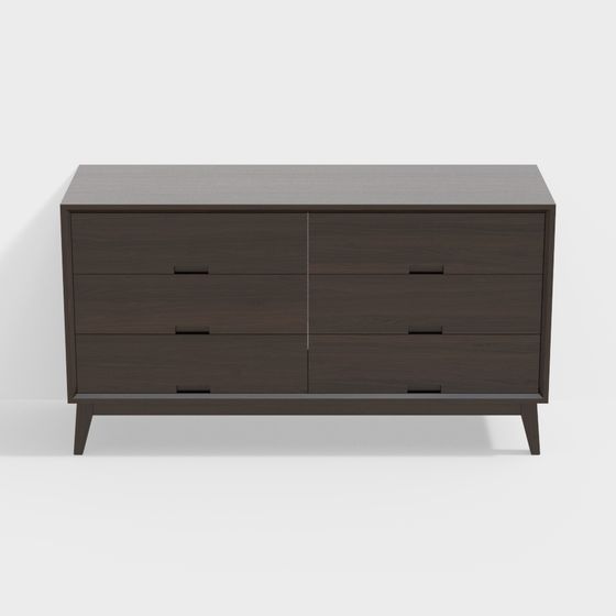 Mid-Century Modern Dresser 3D model