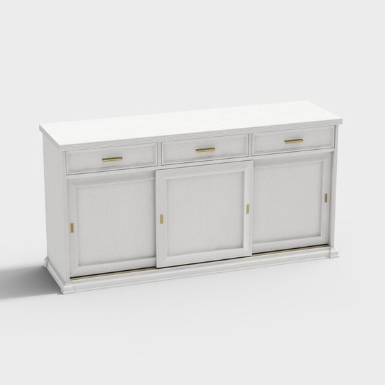 Modern Living Cabinet 3D model