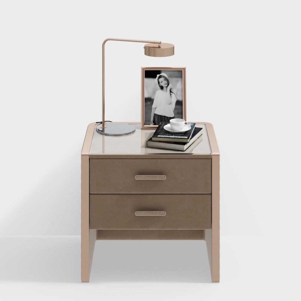 Elegant Minimalist Nightstand 3D model
