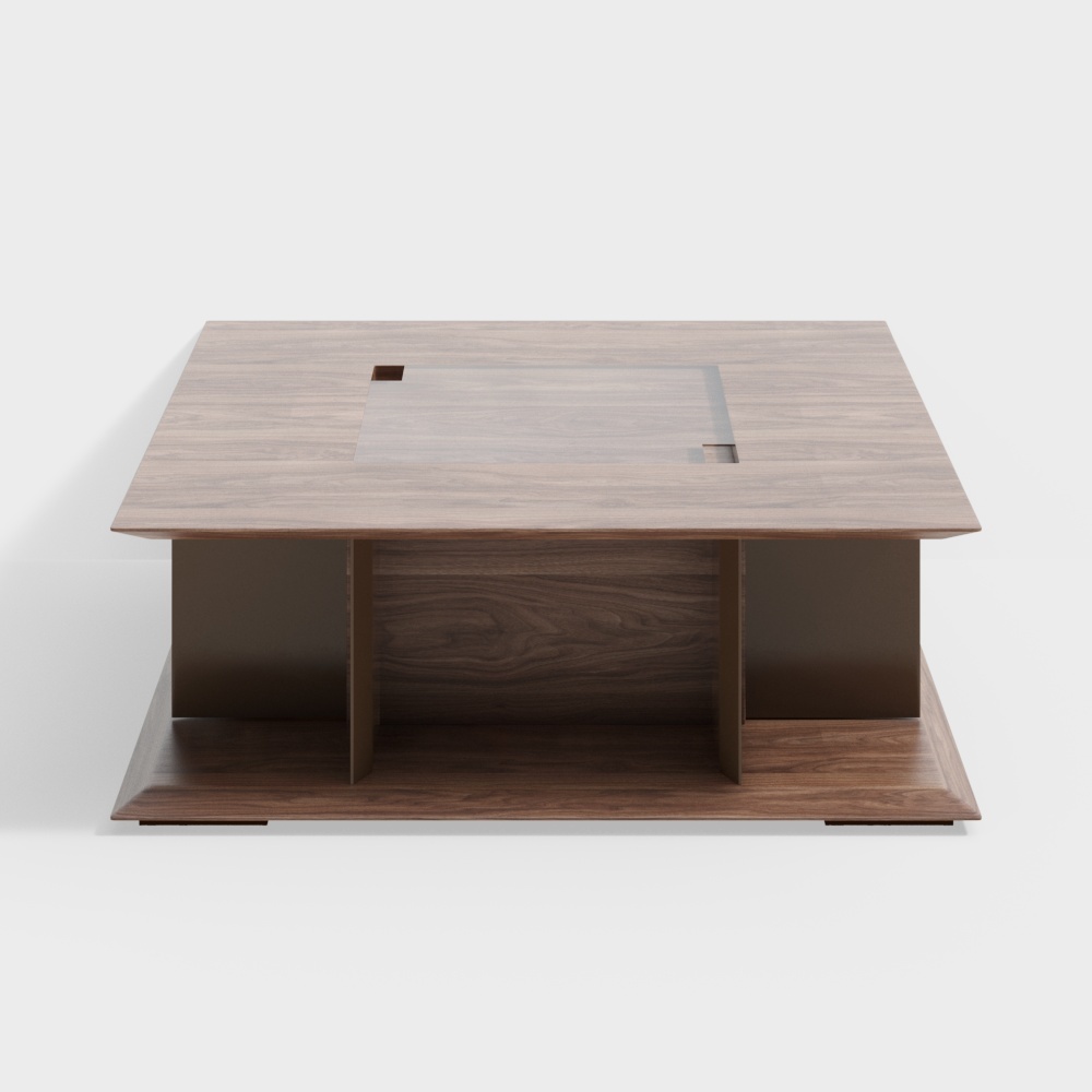 Urban Wooden Coffee Table 3D model