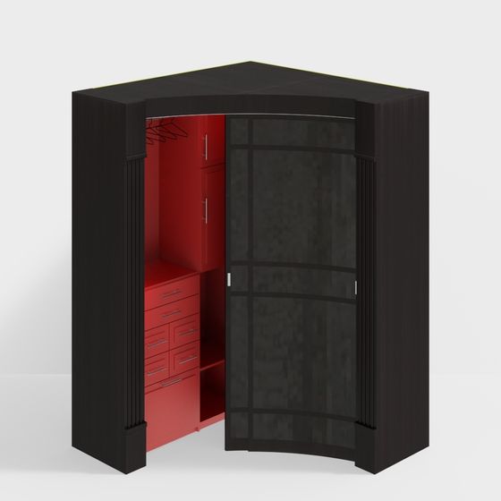 Urban Corner Wardrobe 3D model