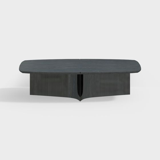 Luxury Black Fendi Casa Dining Table 3D Model