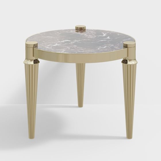 Elegant Round Table 3D model for Modern Interiors