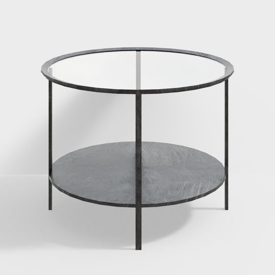 Polygon Table 3d Stylish Low-Polygon Round Table 3D model