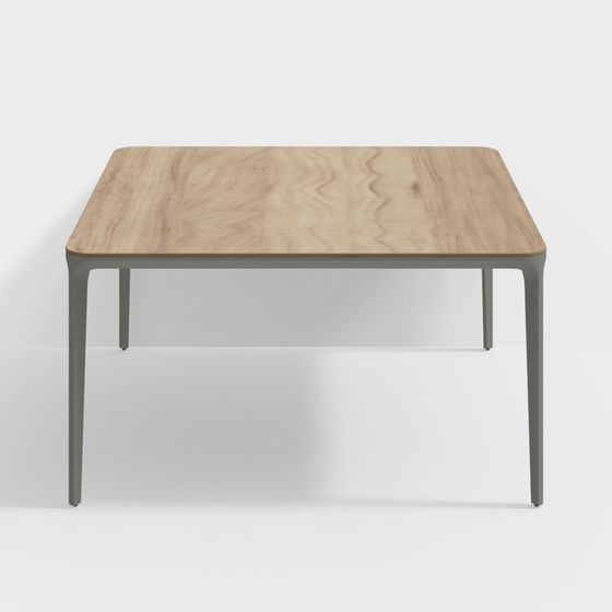 Modern Square Dining Table 3D model
