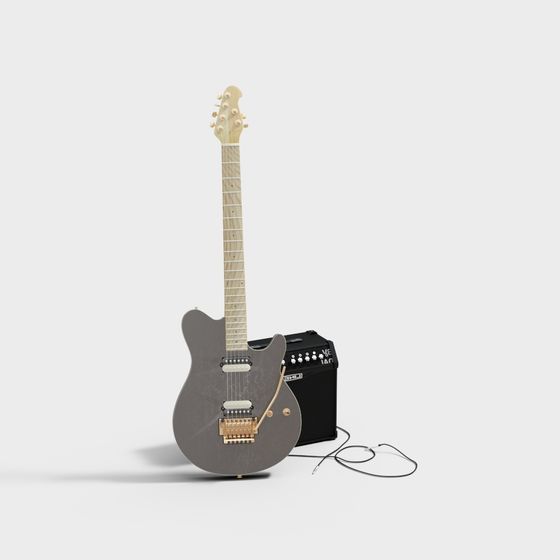 Soul of Rock Electric Guitar 3D model