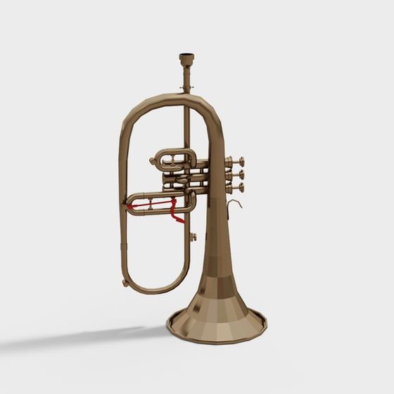 Stylish Flugelhorn 3D model for Modern Creations