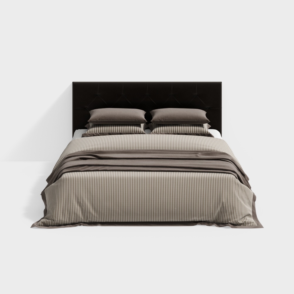 RH・ダイヤモンド・タフテッド・ベッド