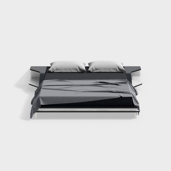 Modern Minimalist 3D Bed Model