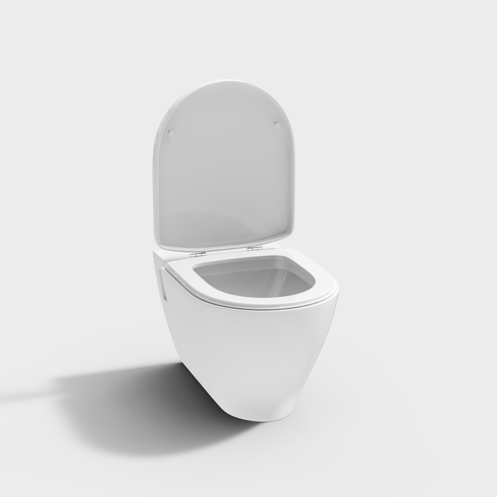 Modern Minimalist Floating Toilet 3D model
