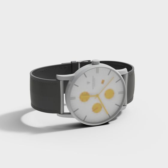 Elegant Minimalist Watch 3D model