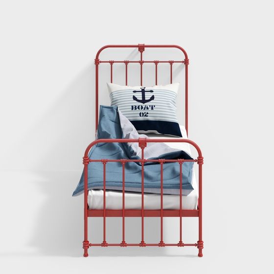 Vintage Iron Bed 3D model