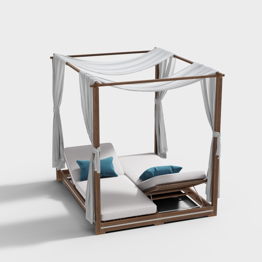 Silla doble de exterior