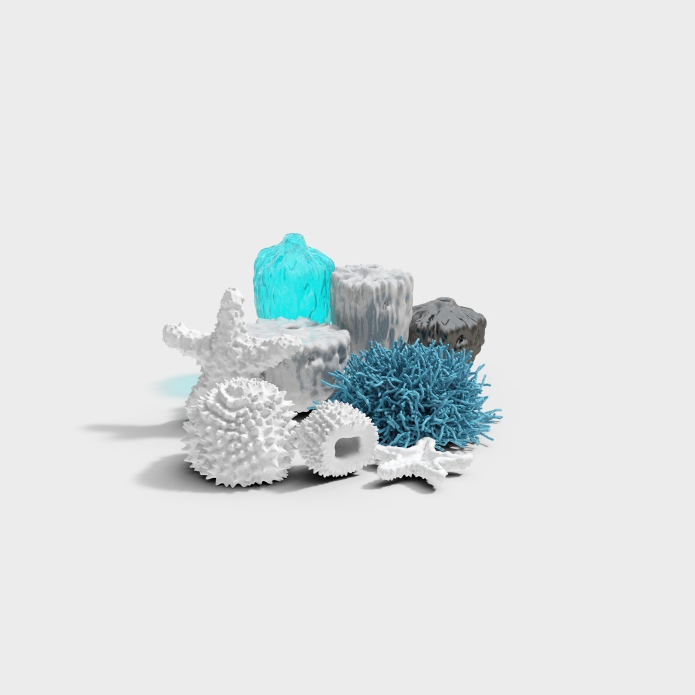 Coral Reef Collection 3D Model for Designers