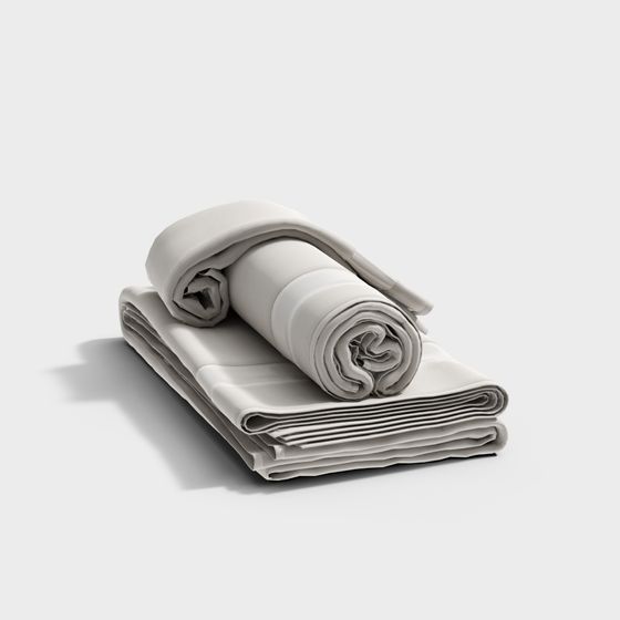 Minimalist Low-Polygon Folded Sheet 3D model