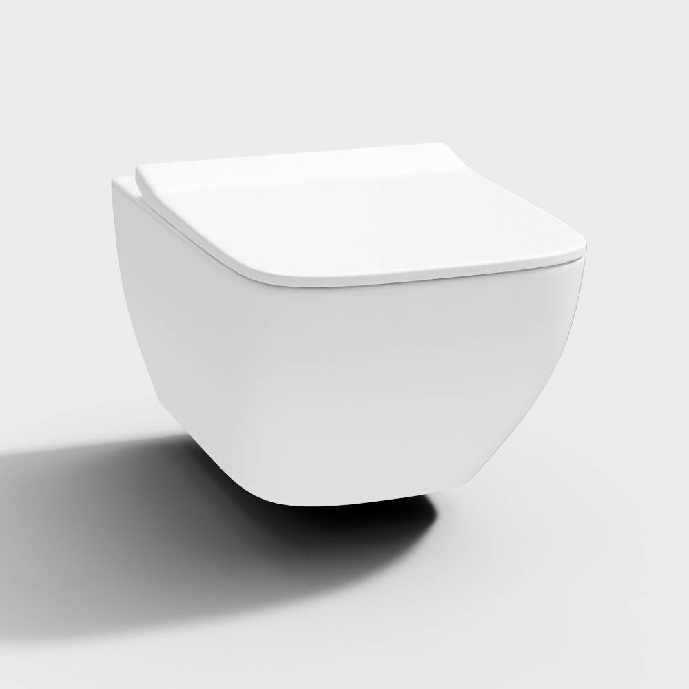 Futuristic Bathroom Toilet 3D model