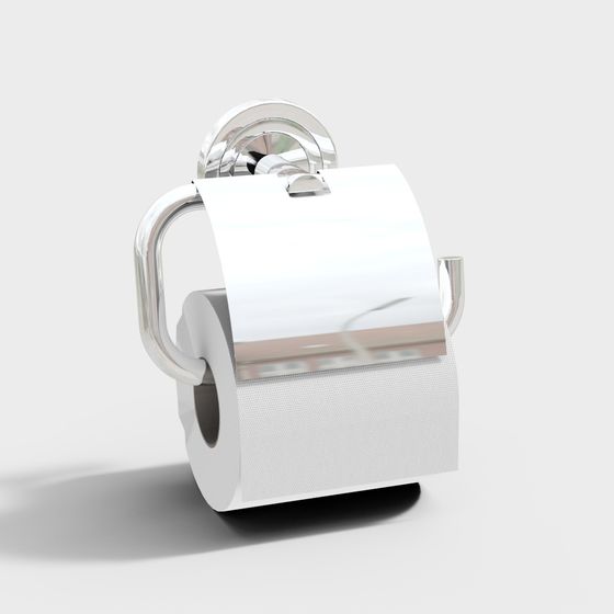 Elegant Toilet Paper Holder 3D model