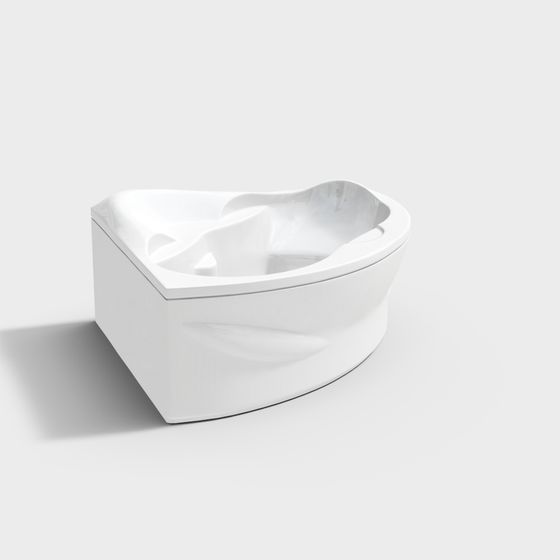Streamlined Bathtub 3D model