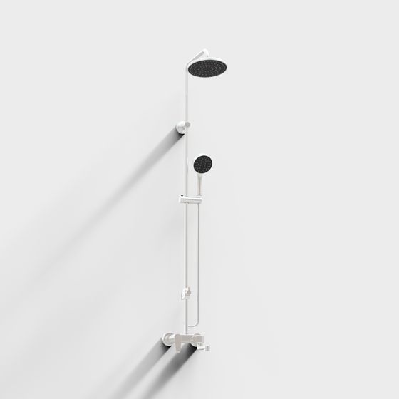 Sleek Shower Set 3D Model for Modern Bathrooms