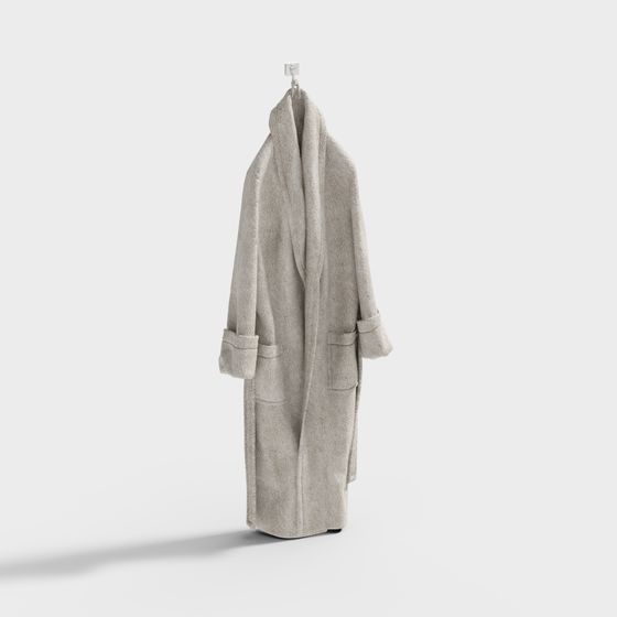 Elegant Bathrobe 3D model for Relaxed Spaces